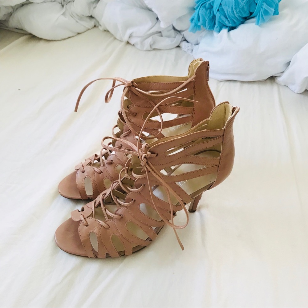 Lace Up Heels - Picture 3 of 5